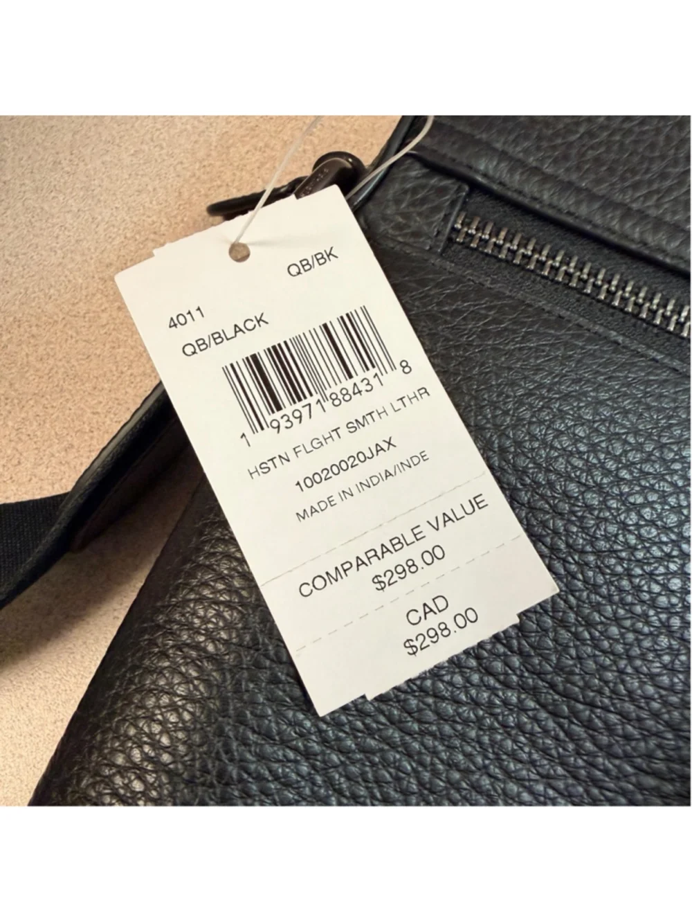 Coach Houston Flight Smooth Leather Crossbody Messenger Bag Black Unisex NWT - Picture 2 of 16